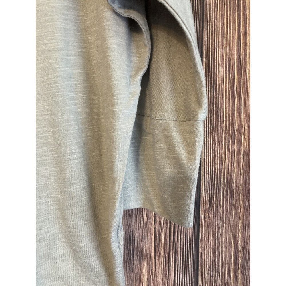 𝅺AUGUST Moon Women’s Large Gray 3/4 Sleeve Top - Picture 2 of 4